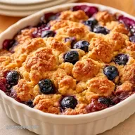 Blueberry Cake Mix Cobbler in 50 Minutes
