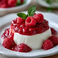 Raspberry Panna Cotta for 6 Servings
