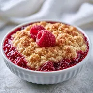 Raspberry Crumble with Oats