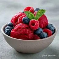 Raspberry Sorbet with Honey