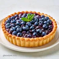 Blueberry Tart with Fresh Blueberries