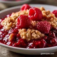 Raspberry Crisp with Fresh Raspberries
