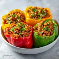 Ground Turkey Stuffed Peppers Meal Prep