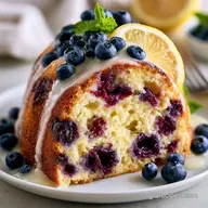 Lemon Blueberry Cake in 50 Minutes