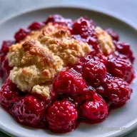 Raspberry Cobbler for 8 Servings