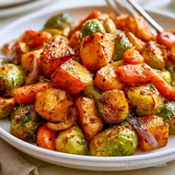 Roasted Fall Vegetable Salad for 4