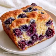 Simple Blueberry Cake with Greek Yogurt