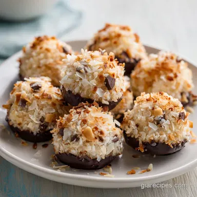 Almond Joy Lactation Bites for 20 Servings with Toasted Coconut Recipe Card