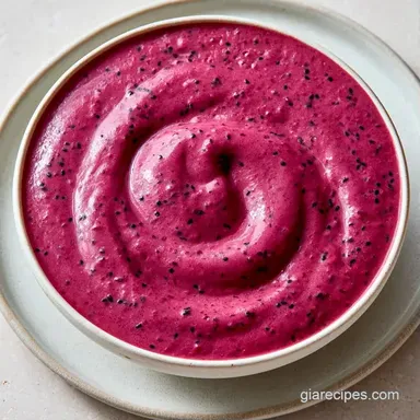 Banana Blueberry Chia Smoothie (5 Min) Recipe Card