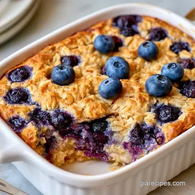 Blueberry Baked Oats for 6 Servings
