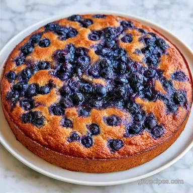Blueberry Bottom Cake for 10 Servings