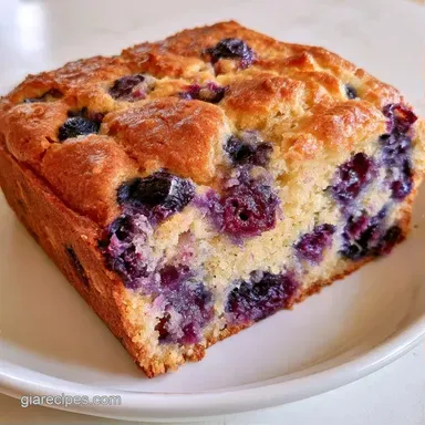 Blueberry Breakfast Cake in 50 Minutes Recipe Card