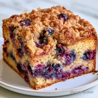 Blueberry Buckle for 16 Slices Recipe Card