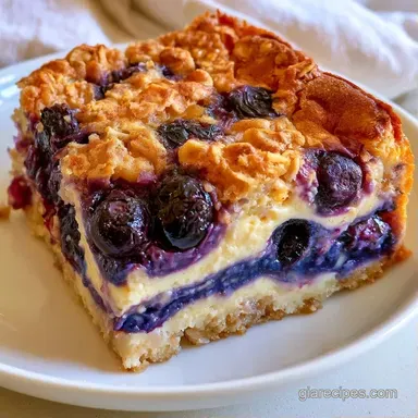 Blueberry Cheesecake Baked Oats for 6 Recipe Card