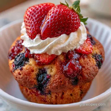 Blueberry Muffin Shortcake for 12 Recipe Card