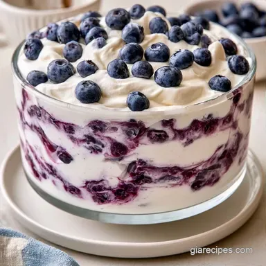 Blueberry Trifle Dessert for 12 Servings Recipe Card