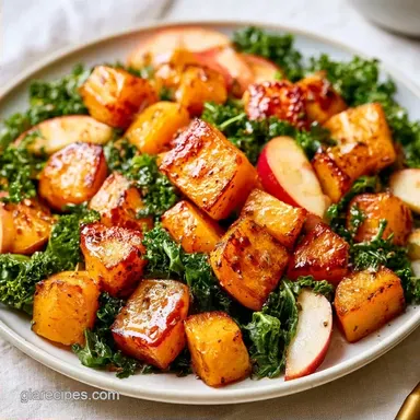 Butternut Squash Fall Salad with Kale