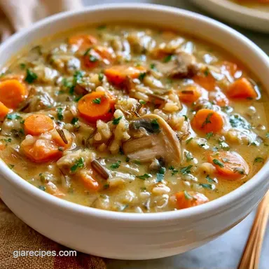 Cozy Autumn Wild Rice Soup in 65 Minutes