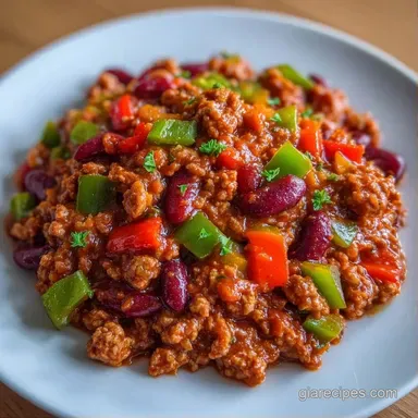 Easy Slow Cooker Turkey Chili Meal Prep Recipe Card