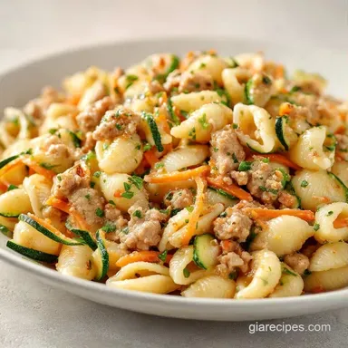 Easy Turkey Shell Pasta: One-Pot Recipe Card