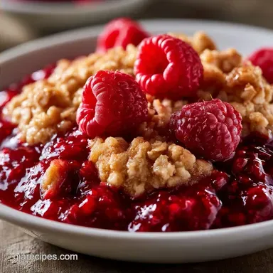 Raspberry Crisp with Fresh Raspberries