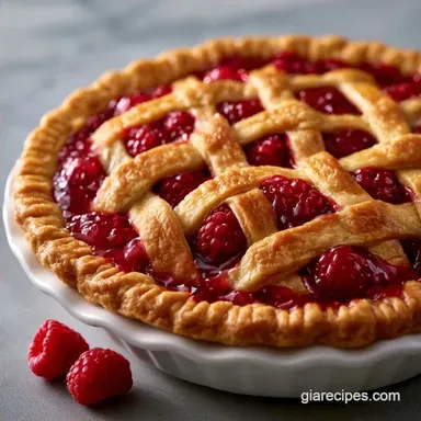 Fresh Raspberry Pie for 12 Servings