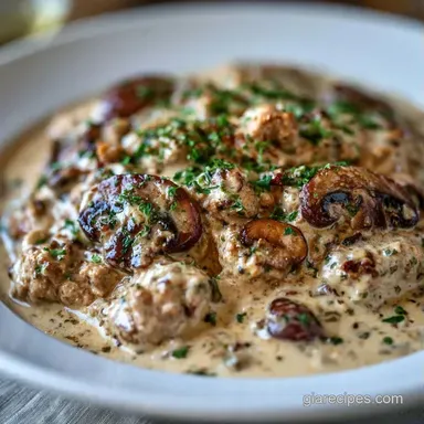 Turkey Stroganoff in 30 Minutes Recipe Card