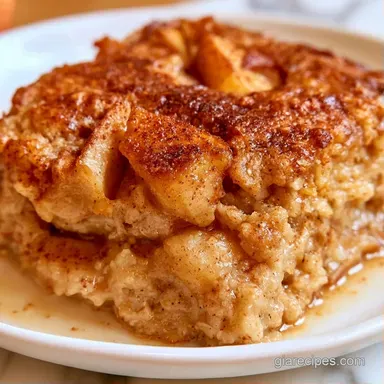 Apple Cinnamon Baked Oatmeal Meal Prep Recipe Card