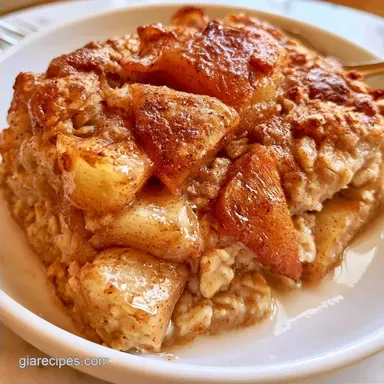 Apple Cinnamon Baked Oatmeal Meal Prep