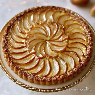 Homemade Pear Custard Pie: Silky