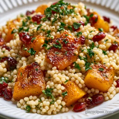 Honey Autumn Pearl Couscous Salad for 4 Recipe Card
