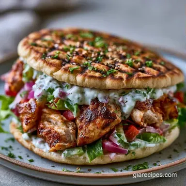 Mediterranean Turkey Pita in 30 Minutes Recipe Card