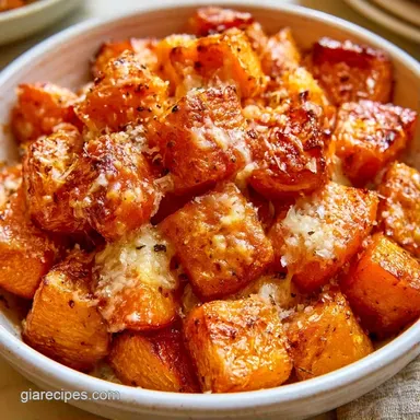 Parmesan Butternut Squash in 40 Minutes Recipe Card