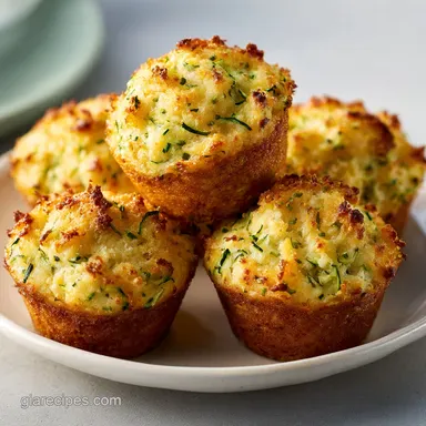 Parmesan Zucchini Muffins: Cafe-Style Recipe Card