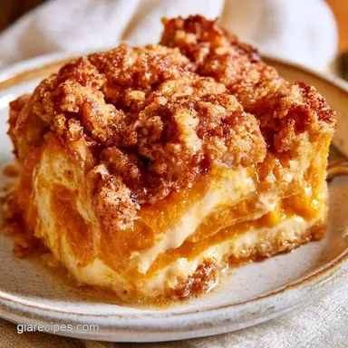 Pumpkin Cream Cheese Dump Cake: Baked