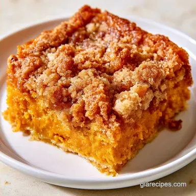 Pumpkin Dump Cake with Spice Cake: Creamy