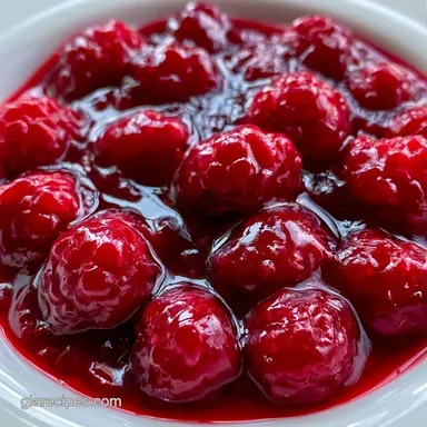 Raspberry Compote in 15 Minutes Recipe Card