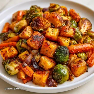 Roasted Fall Vegetable Salad for 4 Recipe Card