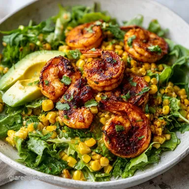Shrimp Taco Lunch Bowls for Meal Prep Recipe Card
