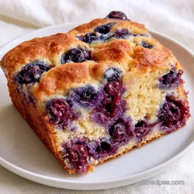 Simple Blueberry Cake with Greek Yogurt