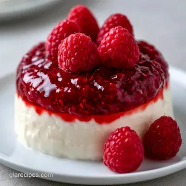 Raspberry Parfait with Greek Yogurt Recipe Card