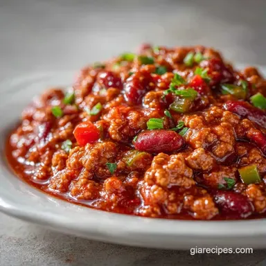 Turkey Bean Chili in 40 Minutes Recipe Card