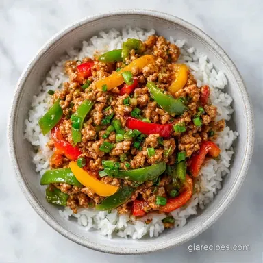 Turkey Pepper Skillet in 30 Minutes Recipe Card