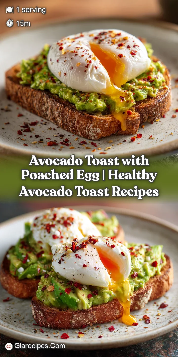 Close-up of a silky poached egg yolk dripping over vibrant green avocado smash on thick, crunchy toasted sourdough.