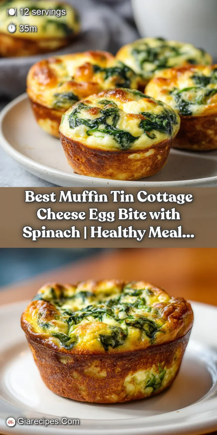 Close-up of a tender, airy egg bite, revealing hints of melted cheese and fresh green spinach.