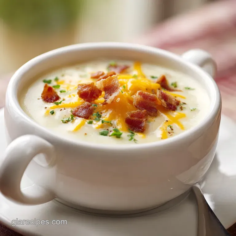 Cheesy Loaded Potato Soup: Creamy and Rich