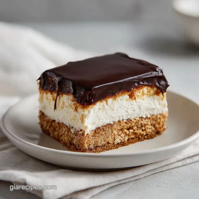 Chocolate Eclair Dessert: Lighter No-Bake Cake