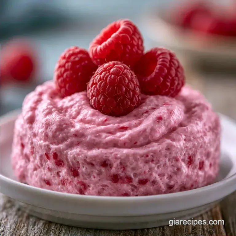 Four Ingredient Raspberry Mousse