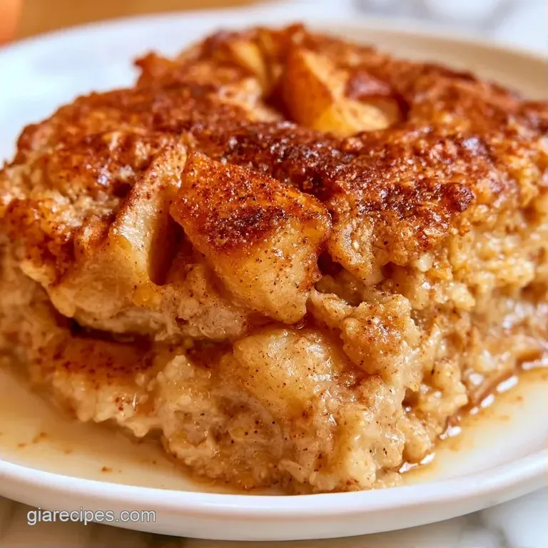 Golden baked oat squares in clear meal prep jars, drizzled with amber maple syrup and a dusting of cinnamon.