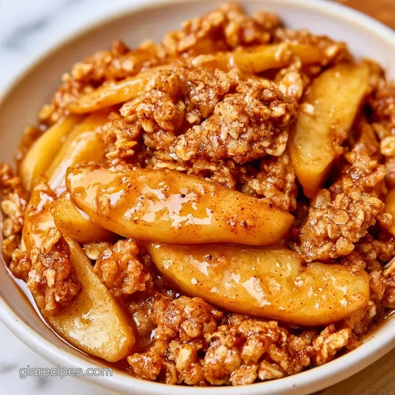 Healthy Fall Apple Crisp